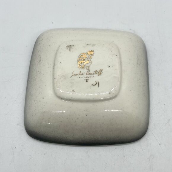 MCM Sascha Brastoff Jewel Bird Bowl Trinket Dish Ashtray Signed Vintage - Picture 4 of 4